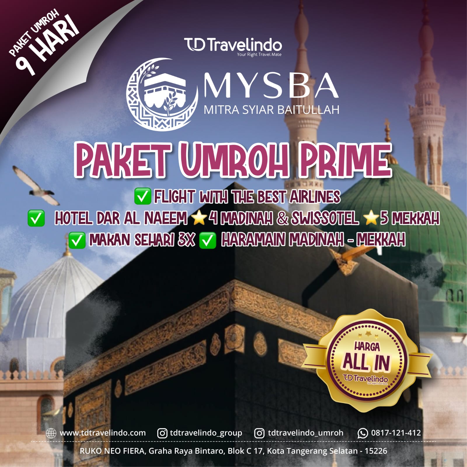 Paket Umroh Mysba PRIME